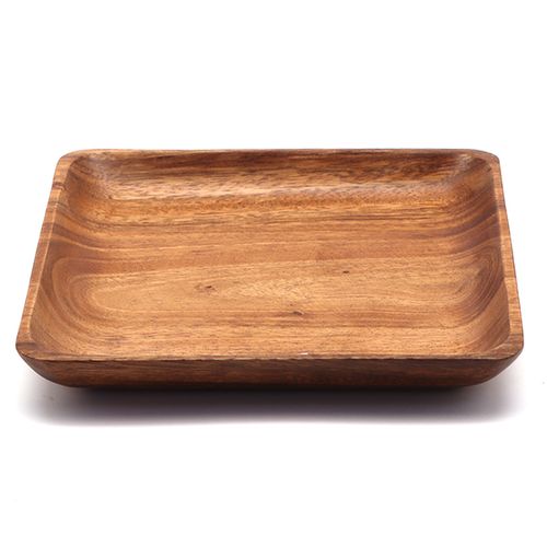 צלחת מרובעת עץ  20 ס