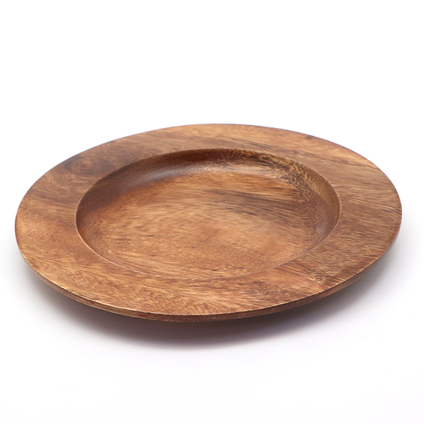 צלחת עגולה עץ  25 ס"מ 5121 *