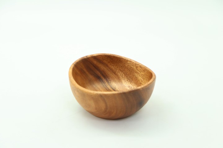 קערה לסלט עץ  מלא גלי 8*15ס"מ 2806 *