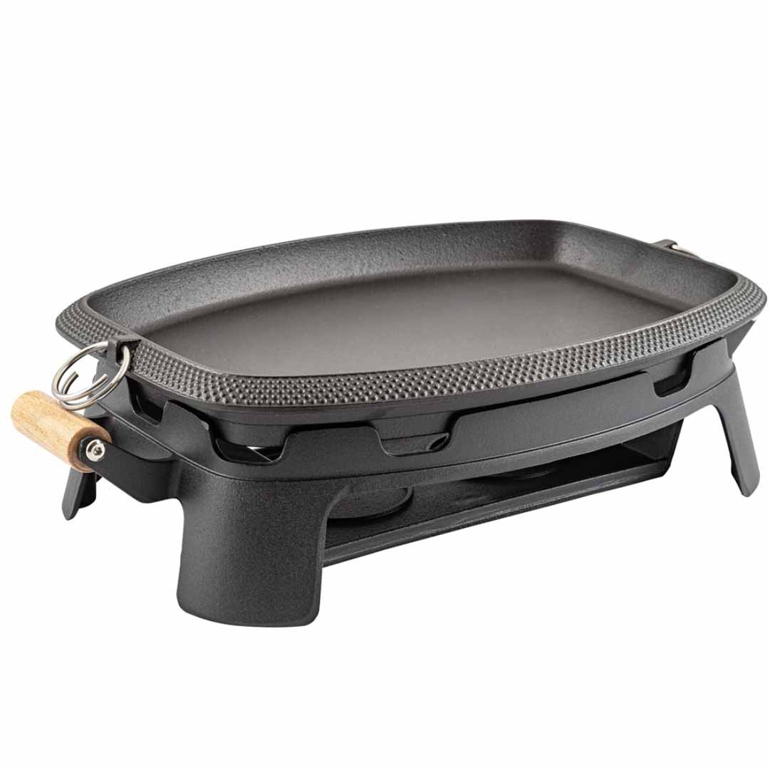 פלטה יציקה ברזל עם מעמד 42*32.5 ס"מ 30930