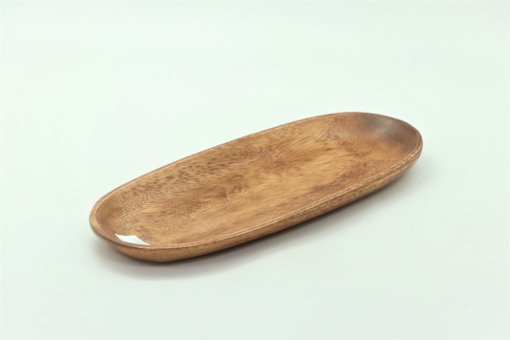 פלטה אובלי עץ מלא 2.5*14*35 ס"מ  * 3514