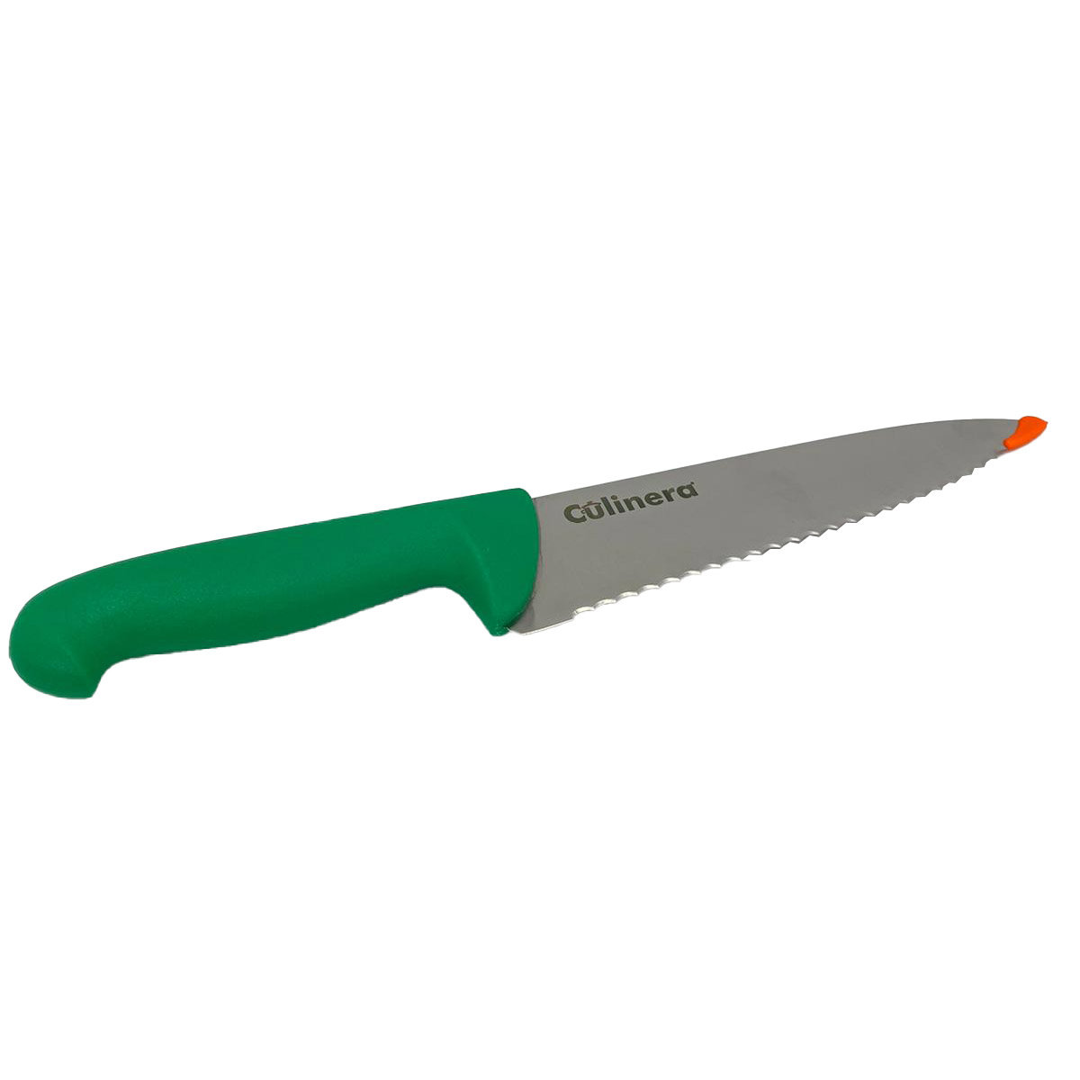 סכין משונן 20 ס"מ  785072052025 ירוק NICUL/CULINERA