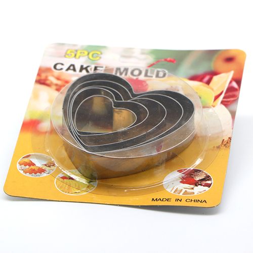 א סט מיקדים /5 לב נירוסטה  Y.C.2015-206