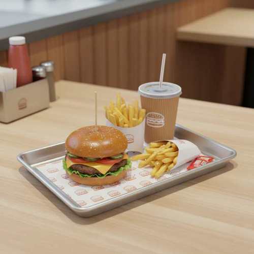 מגש אלמניום שרות עצמי 33*23 ס