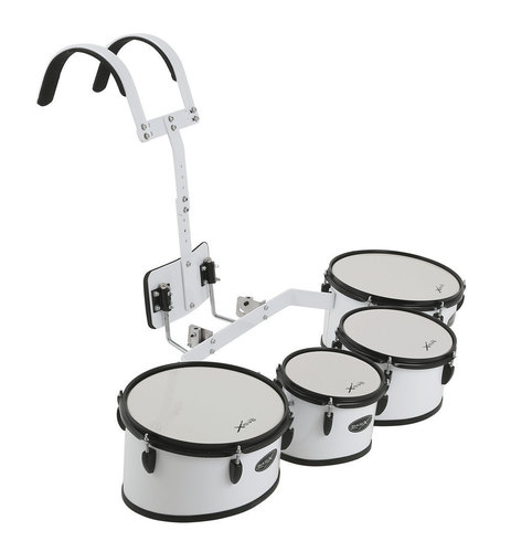 סט של 4 תופי מצעד עם מעטפת עץ כולל מנשא 893210 מבית GEWA (Germany)