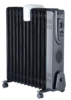 רדיאטור חשמלי 9 צלעות זקש   EF09B צבע שחור 