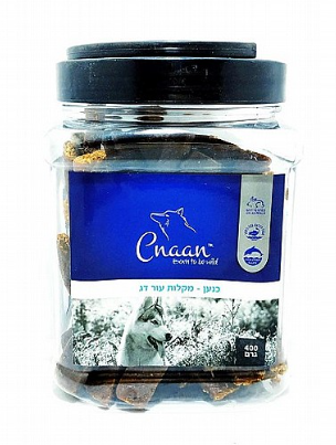 כנען Cnaan - צנצנת חטיף כנען מקלות עור דג 400 גרם מבצע 3+1