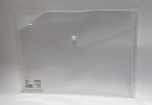 תיקיות כפתור A4 - צבע שקוף (10 יח')