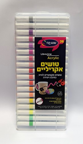 טושים אקריליים מקצועיים אומגה - סט 36 גוונים