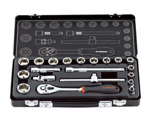 סט בוקסות מקצועי 20 חלקים דרייב 3/8" דגם MT20 תוצרת FIXMAN