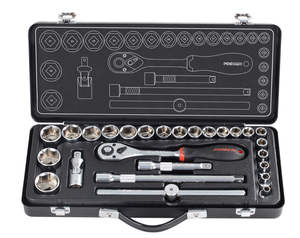 סט בוקסות מקצועי 26 חלקים דרייב 1/2" דגם MT26 תוצרת FIXMAN