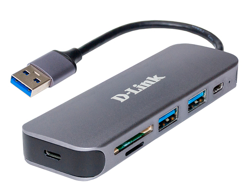 מפצל   Hub & Card Reader  D-Link  DUB-1325 USB 3 TYPE C