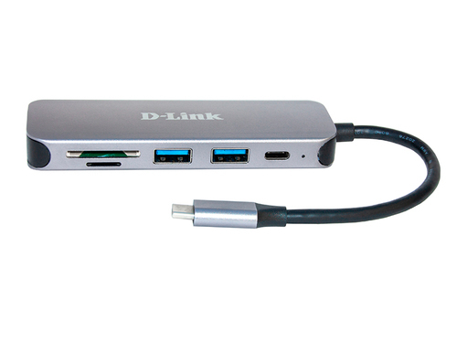 מפצל   Hub & Card Reader  D-Link  DUB-2325 USB 3 TYPE C