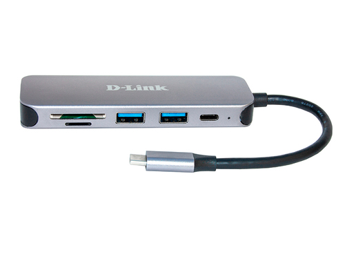 מפצל   Hub & Card Reader  D-Link  DUB-2325 USB 3 TYPE C