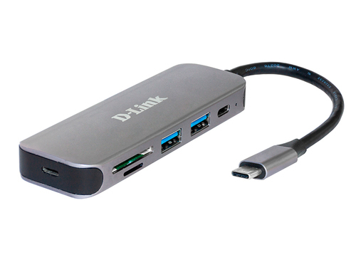 מפצל   Hub & Card Reader  D-Link  DUB-2325 USB 3 TYPE C