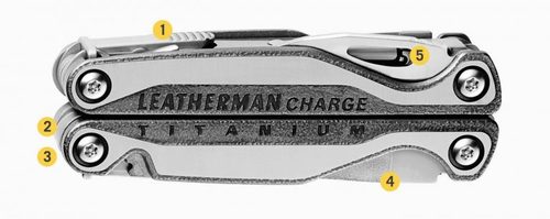 אולר לדרמן משולב טיטניום CHARGE PLUS TTI - LEATHERMAN