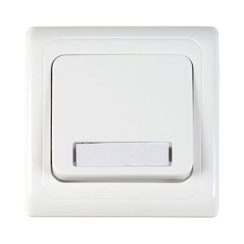 לחצן פעמון מואר 12V תחת הטיח ספיר לבן