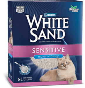 וויט סנד White Sand - קרטון חול מתגבש והיפואלרגני לחתולים רגישים 10 ליטר