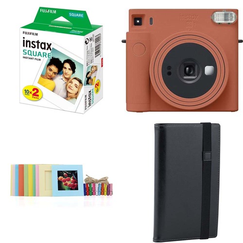 קיט מצלמה פיתוח מיידי Fujifilm Instax Square SQ1 + אלבום + דפים + מסגרות