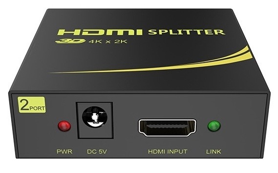 מפצל HDMI מוגבר ל-2 מסכים בו זמנית HDSP02M1*1