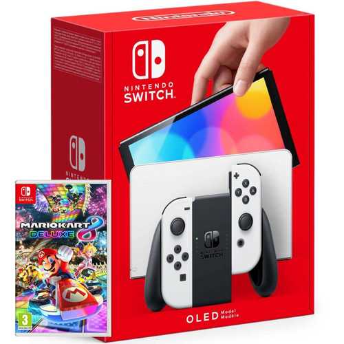 Nintendo Switch OLED Mario Kart 8 Deluxe Bundle נינטנדו
