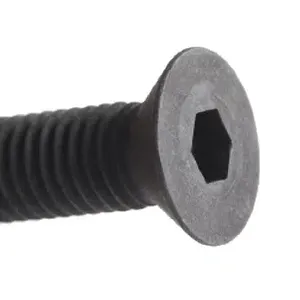 בורג אלן ראש שטוח 10.9 שחור מטרי