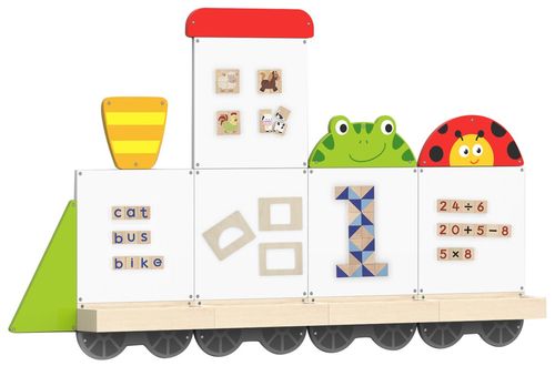 לוח ציור מחיק ומגנטי לתליה על הקיר - רכבת