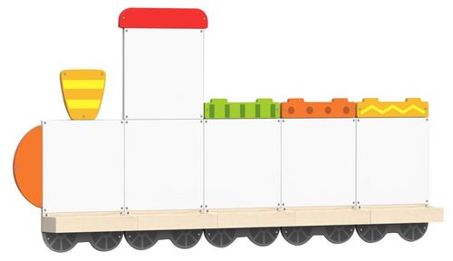 לוח ציור מחיק ומגנטי לתליה על הקיר - רכבת