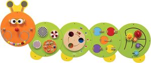 לוח משחק ופעילות ענק מעץ לתלייה 5 חלקים 185 ס"מ - זחל