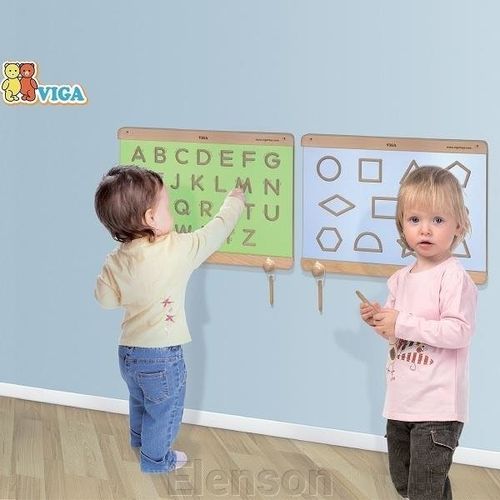 לוח ללימוד כתיבה וציור - צורות