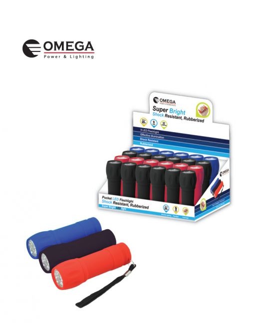 פנס כיס 9 נורות לד OMEGA OM-1004-24