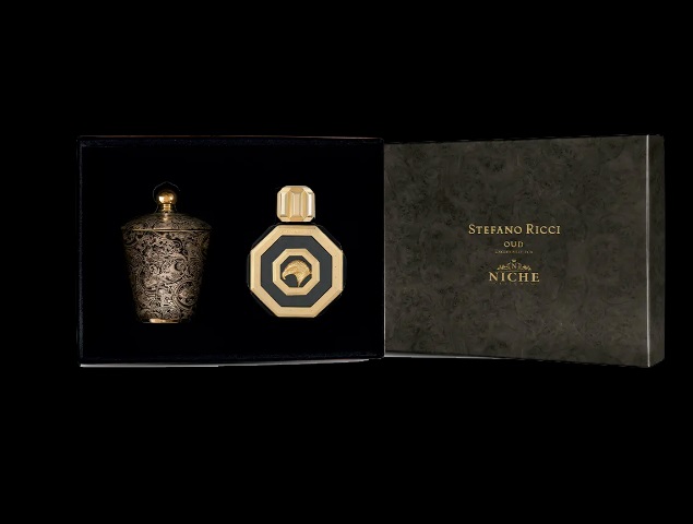 בושם יוניסקס Stefano Ricci Oud Gift Set  Extrait De Parfum 100 ml + SCENTED CANDLE 200Gr