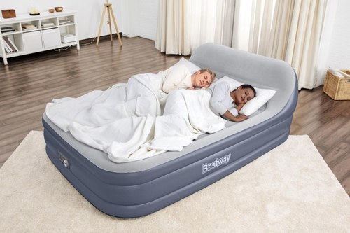 מזרן מתנפח זוגי עם משענת גב ומשאבת ניפוח מובנית מבית BESTWAY דגם 67923