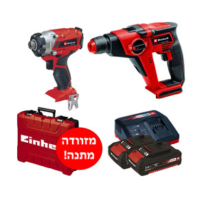 סט 18V פטישון+מברגת אימפקט דגם EINHELL SET-ISRAEL
