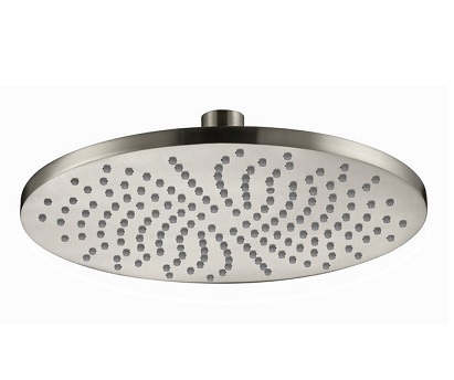 חמת ראש מקלחת עגול קוטר 25 סמ דגם 801815F16 נירוסטה מוברש