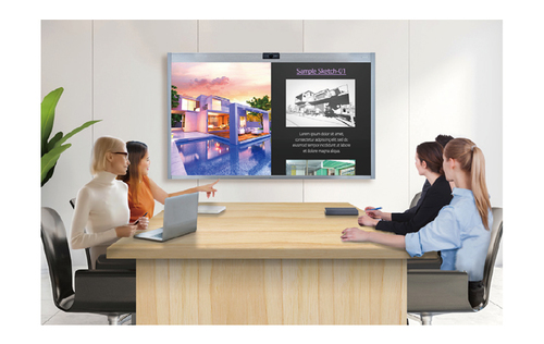 מסך וידאו משולב מגע LG Quick Works for Zoom Rooms 55CT5WJ-Z 55