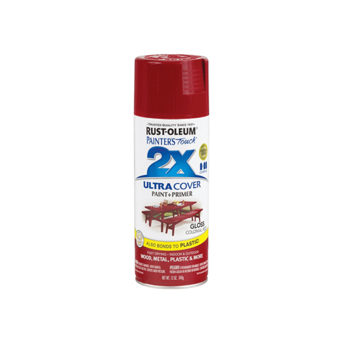 ספריי צבע 2X אדום מעושן מבריק GLOSS COLONIAL RED