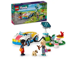  חברות - מכונית חשמלית ומתקן טעינה LEGO 42609 