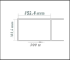 מדבקה לבנה ZA4*6-500 101.5*152mm רב שימושית 500 יח