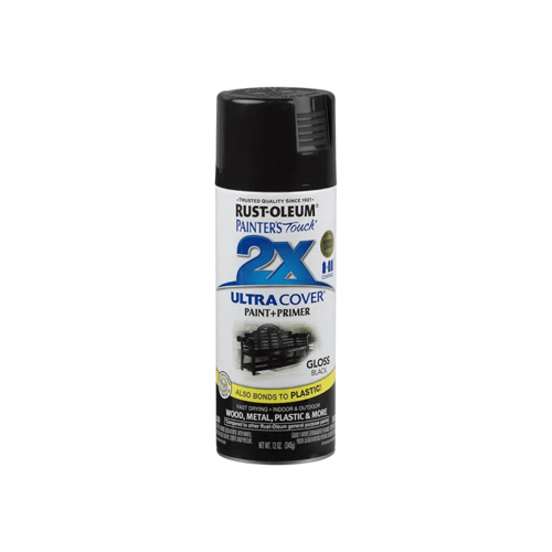 ספריי צבע 2X שחור מבריק GLOSS BLACK