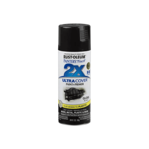 ספריי צבע 2X שחור מבריק GLOSS BLACK