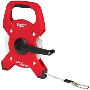 רולטקת שדה פתוחה פיברגלס 60 מטר Milwaukee 