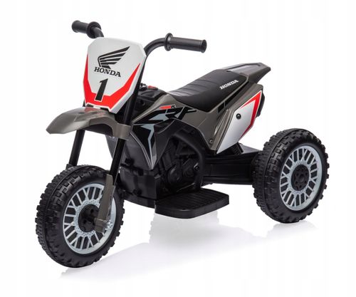 אופנוע ממונע לילדים Honda CRF-450R 6V מונע התהפכות ואפקטים קוליים - שחור