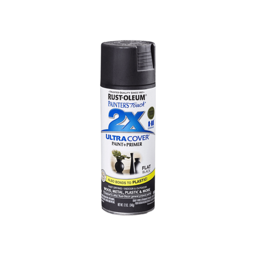 ספריי צבע 2X שחור מט FLAT BLACK