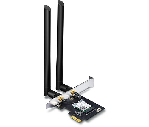 מתאם רשת אלחוטית TP-Link Archer T5E AC1200 WiFi Bluetooth 4.2 PCIe עד 1200Mbps תקן AC