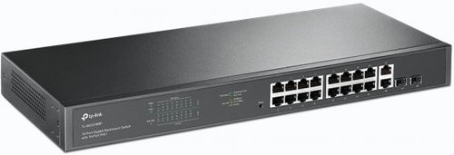 מתג +TP-Link TL-SG1218MP 18-Port Gigabit Rackmount PoE Switch with 16 PoE