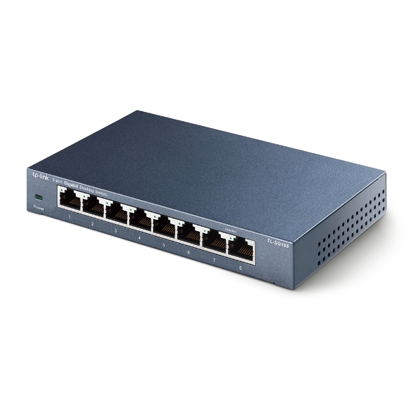 מתג שולחני TP-Link TL-SG108 8 Ports Gigabit 10/100/1000Mbps
