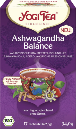 תה צמחים אורגני | 17 שקיקים |  YOGI TEA Ashwagandha Balance