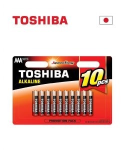 סוללות TOSHIBA ALKALINE AAA X10 עשיריות