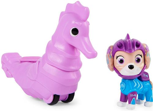 צוות גורים Aqua Pups דמות עם רכב - קורל וסוסון ים